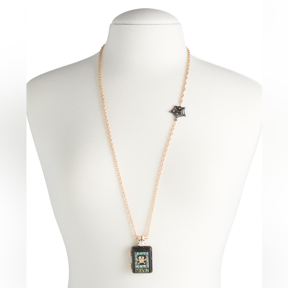 Betsey Johnson Faux-Stone Halloween Poison Potion Pendant Necklace - Picture 7 of 7